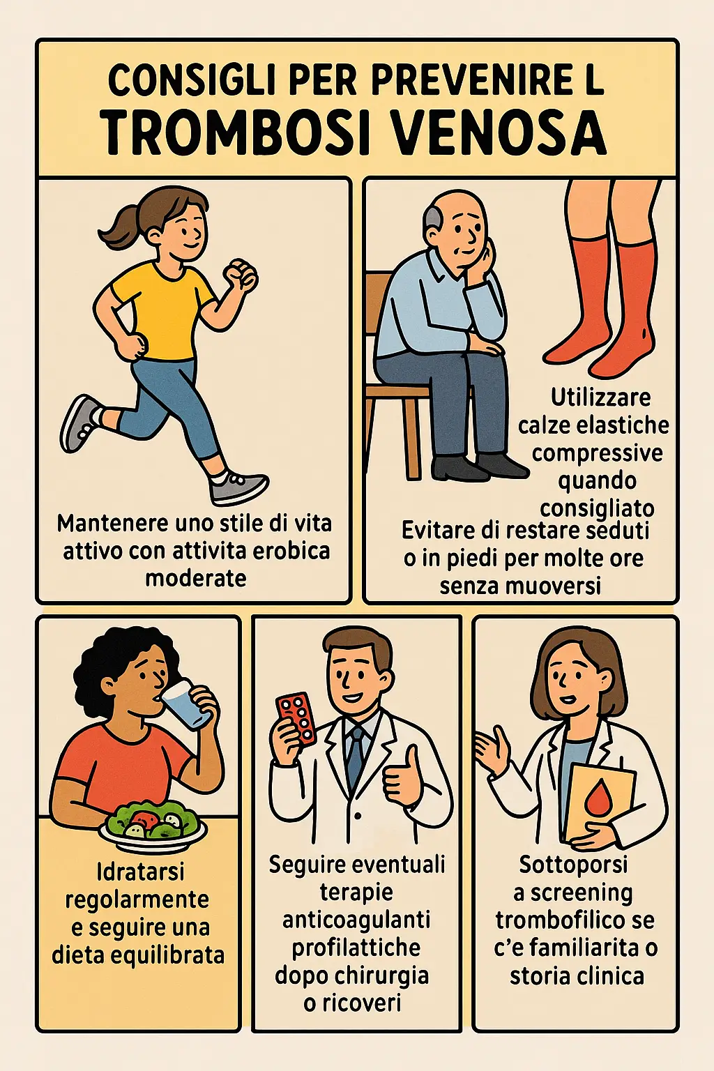 Utili consigli su come prevenire la trombosi venosa 